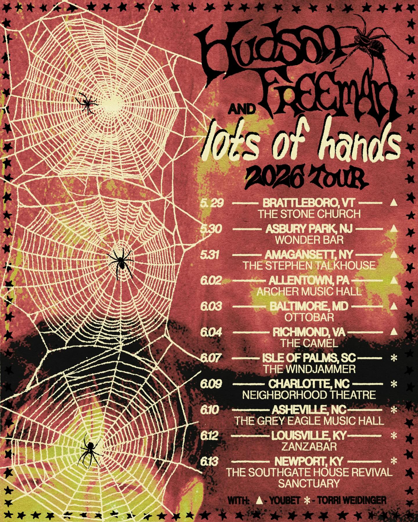 Hudson Freeman Tour Poster 2026